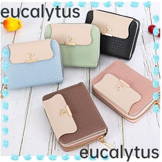 Eucalytus1 กระเป๋าสตางค์ กระเป๋าถือ กระเป๋าคลัทช์ กระเป๋าใส่เหรียญ แบบหนัง สําหรับผู้หญิง