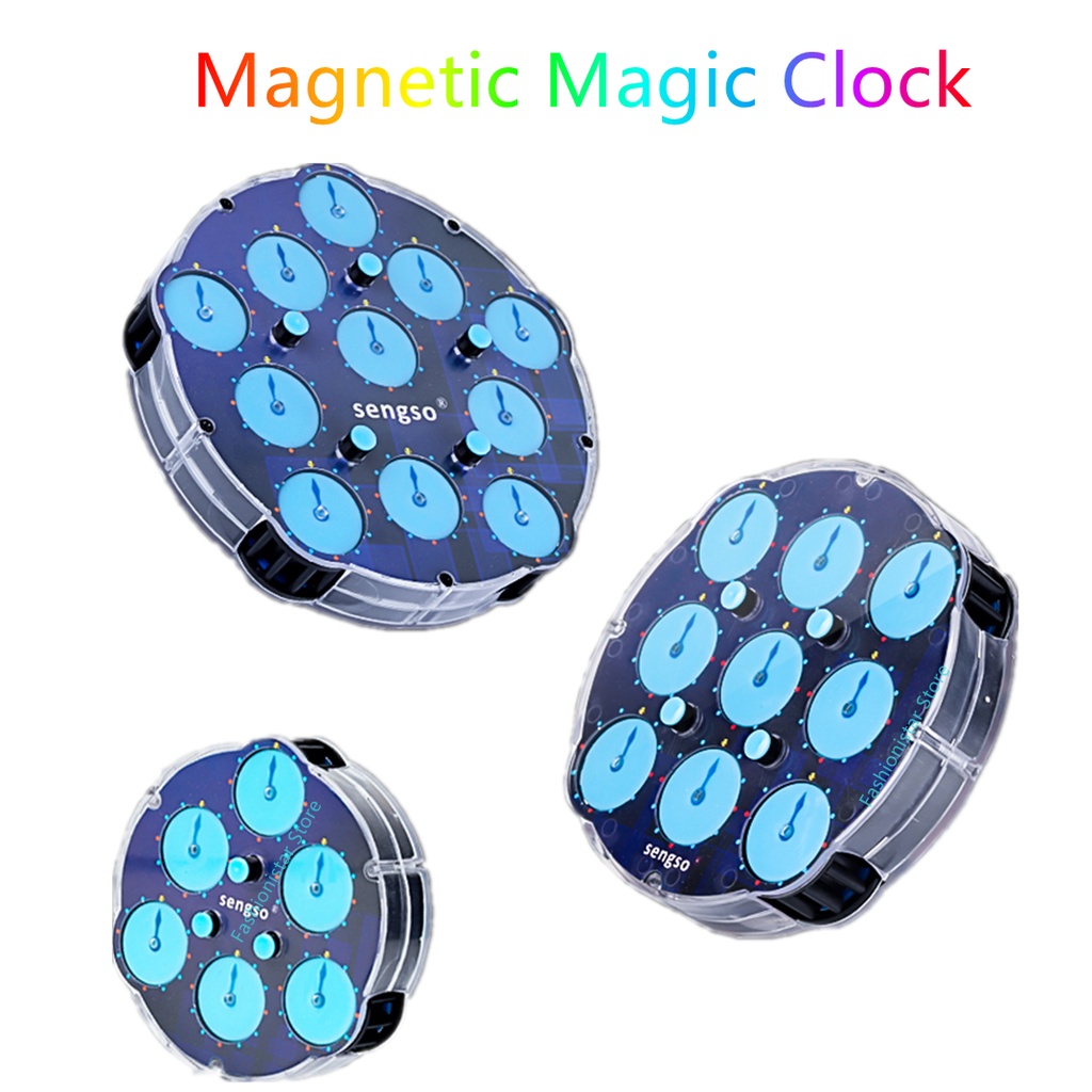 Sengso Magnetic Magic นาฬิกา 3x3x3 4x4x4 5x5x5 3x3 4x4 5x5 Magic Clock magic cube นาฬิกาของเล่น