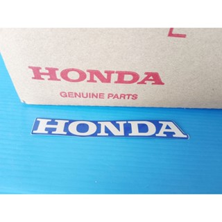 86102-KZV-T00ZBสติ๊กเกอร์เครื่องหมายHONDA ติดฝาครอบบังลมแท้HONDA Dream 110i สีเทาพื้นน้ำเงิน1ชิ้น