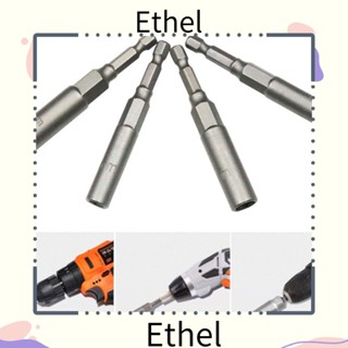 Ethel1 อะแดปเตอร์ประแจซ็อกเก็ต หกเหลี่ยม 5.5~19 มม. ยาว 80 มม. แบบพกพา 15 ชิ้น