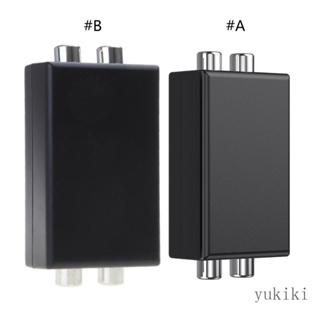 Kiki เครื่องแยกเสียงสเตอริโอ 4 RCA ตัวเมีย สําหรับรถยนต์