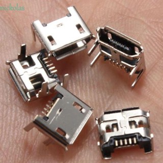 Nickolas ซ็อกเก็ตบัดกรี 5 Pin Type B SMD PCB 4 ขา ขนาดเล็ก