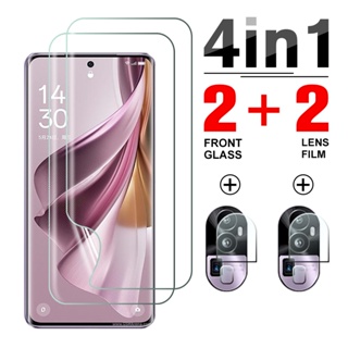 ฟิล์มไฮโดรเจลกันรอยเลนส์กล้อง 4in1 สําหรับ Oppo Reno 10 Pro+ Reno 10 Reno 10 Pro