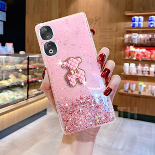 Global Edition เคสโทรศัพท์มือถือใส แบบนิ่ม ลายหมีน่ารัก กันกระแทก สําหรับ Huawei Honor 90 Lite X6 X8a 5G 70 Lite 2023 Honor 90Lite 70Lite