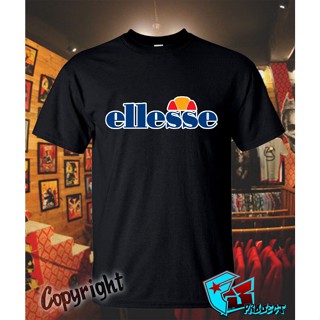 ใหม่ Ellesse Itallia เสื้อยืดลําลอง แขนสั้น พิมพ์ลายโลโก้ สีดํา สําหรับผู้ชาย ไซซ์ S 5XL