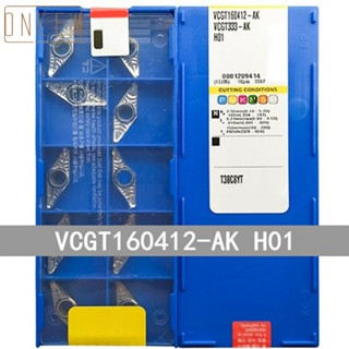 【ONCEMOREAGAIN】Reliable Tooling Solution 10pcs VCGT160412AK H01 Milling Inserts for CNC Turning