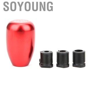 Soyoung Shift Stick Gear Shifter  Aluminum 5 Speed Knob Red Auto Car Lever Universal Modified Parts