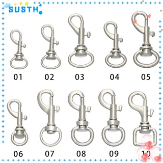 Susth พวงกุญแจคาราบิเนอร์ หัวเข็มขัดโลหะ อุปกรณ์เสริม สําหรับกระเป๋า DIY 5 ชิ้น