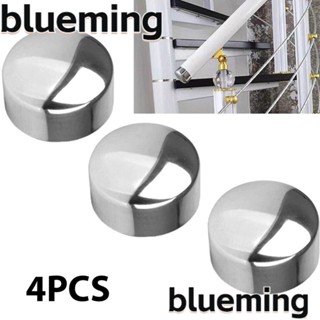 Blueming2 จุกปิดปลายท่อ PVC เส้นผ่าศูนย์กลาง 45 มม. คุณภาพสูง สําหรับราวจับบันได 4 ชิ้น