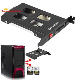 Oimaster กล่องเคสฮาร์ดดิสก์ไดรฟ์ Pci สําหรับอะแดปเตอร์ Sata Sdd Hdd 2.5 นิ้ว