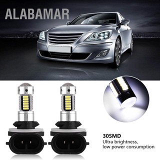 ALABAMAR คู่ 881 4014 ไฟ LED สีขาว รถ ไฟตัดหมอก DRL หลอดไฟ DC 12V