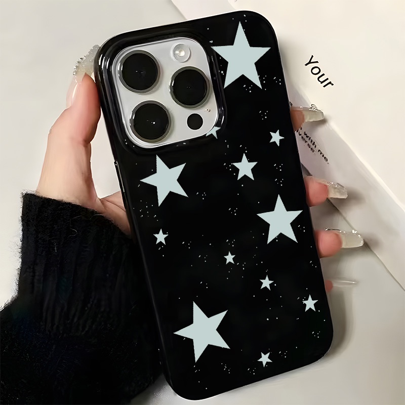 เคสโทรศัพท์ซิลิโคน TPU ใส แบบนิ่ม กันกระแทก สีดํา สําหรับ IPhone 14 13 12 11 Pro Max 7+ 8 XS X XR Plus SE 2020