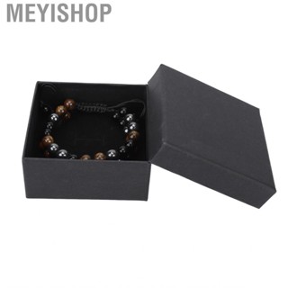 Meyishop Double Beads Bracelet Natural Hematite Stone