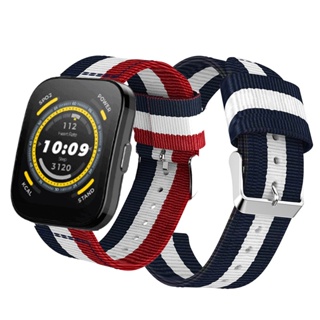 สายนาฬิกาข้อมือ สายไนล่อน อุปกรณ์เสริม สําหรับสมาร์ทวอทช์ Amazfit Bip 5