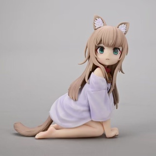 โมเดลฟิกเกอร์ My Cat Is a Kwaii Girl Kinako 1/7 Size 12cm Catgirl ของเล่นสําหรับเด็ก