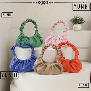 Yunhi PU กระเป๋าเมฆ กระเป๋าถือ กระเป๋าเกี๊ยว สันทนาการ รักแร้ ฤดูร้อน