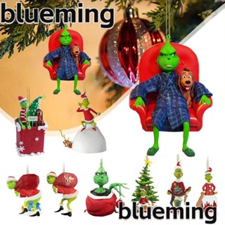 Blueming2 จี้ตุ๊กตาอะคริลิค สีเขียว สําหรับแขวนตกแต่งต้นคริสต์มาส