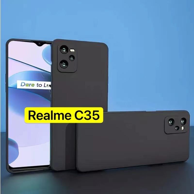 เคส Realme C35 สำหรับเรียลมี ซิลิโคนสีดำ กันกระแทก นิ่ม TPU Case