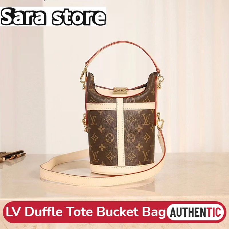หลุยส์วิตตอง Louis Vuitton กระเป๋ารุ่น Duffle Tote Bucket Bag S-Lock Monogram 22cm M43587