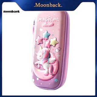 &lt;moonback&gt; กระเป๋าตาข่าย ใส่เครื่องเขียน ลายการ์ตูนดวงจันทร์ สีชมพู สําหรับจัดเก็บปากกา ไม้บรรทัด