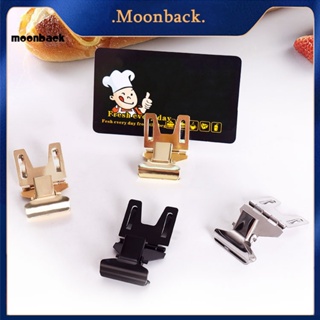 &lt;moonback&gt; แคลมป์หนีบป้ายแท็กราคา น้ําหนักเบา ใช้ซ้ําได้ สําหรับร้านเค้ก 10 ชิ้น