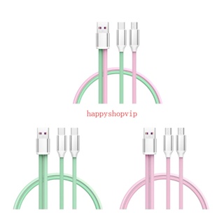 Hsv สายเคเบิลแยก Micro USB Type C 5 พอร์ต ชาร์จได้นาน