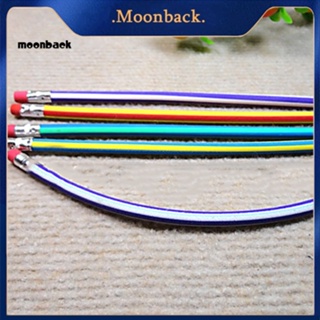 &lt;moonback&gt; ดินสอนุ่ม ยืดหยุ่น สุ่มสี สร้างสรรค์ ของขวัญสําหรับเด็กนักเรียน 3 ชิ้น