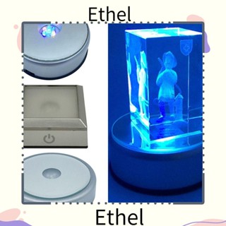 Ethel1 ฐานขาตั้งไฟ LED คริสตัล สําหรับตกแต่งบ้าน