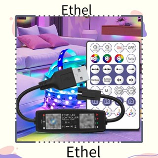 Ethel1 แถบไฟ ควบคุม ตกแต่งบ้าน รีโมตคอนโทรล USB ขับเคลื่อนด้วยบลูทูธ