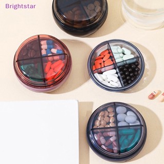 Brightstar กล่องเก็บยา วิตามิน แบบสองชั้น กันน้ํา สําหรับเดินทาง