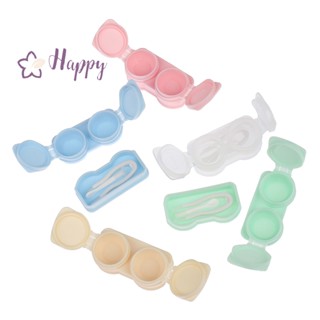 &lt;Happybay&gt; กล่องคอนแทคเลนส์ แบบพกพา สีมาการอง สําหรับทุกเพศ ลดราคา