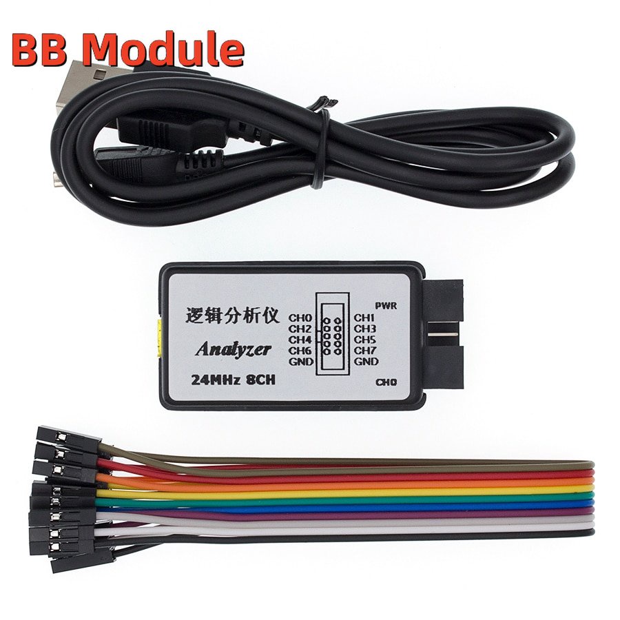 USB Logic SCM 24MHz 8 ช่อง 24M/วินาที Logic Analyzer Debugger สําหรับ ARM FPGA Logic Analyzer Logic 