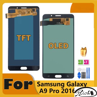 Oled TFT หน้าจอสัมผัส Lcd แบบเปลี่ยน สําหรับ Samsung A910 A9100 A910F DS Samsung GALAXY A9 Pro 2016