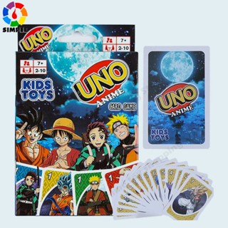 Mattel Anime UNO Card Game NEW One Piece, Naruto Dragon Ball Demon Slayer