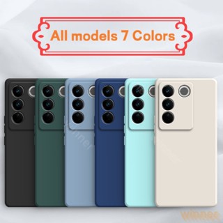 เคส vivo v27e v27 v27 pro v25 v25e v23 v23e v21 v21e v20 v25 pro ซิลิโคนนิ่ม สีมาการอง สําหรับ(1YT)