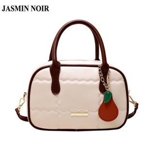 Jasmin NOIR กระเป๋าถือ กระเป๋าสะพายไหล่ สะพายข้าง ลายสก๊อต สไตล์เรโทร สําหรับสตรี