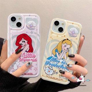 เคสนิ่ม ลายการ์ตูนเจ้าหญิงนางเงือก อลิซ สําหรับ Oppo A17 A15 A95 A57 A17K A16 A12 A96 A76 A36 Reno 5 4F A54 A5 A9 A77s A5s A3s A7 A74 A16s A16K A92 A77 A55 A1K A53 A31 A16E A52 A12E