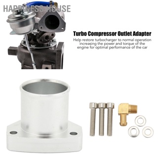 Happiness House Turbo Compressor Outlet Adapter Turbocharger Flange Kit for Y61 TD42TI 4.2L HT18‑2 Patrol Direct Bolt With Brass Fitting 90 Degree