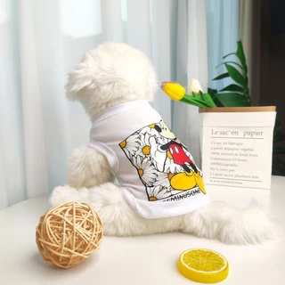 เสื้อกั๊กสัตว์เลี้ยง ผ้าฝ้าย ขนาดใหญ่ ขนาดกลาง ลาย Mickey Minnie สําหรับสุนัข ไซซ์ S-XXL