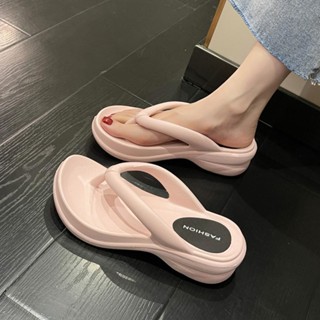 หนาแต่เพียงผู้เดียว Flip Flop ผู้หญิงสไตล์ใหม่สวมใส่สบายแฟชั่นคลิปนิ้วเท้า Flip Flop ผู้หญิงอินเทรนด์-SH60842