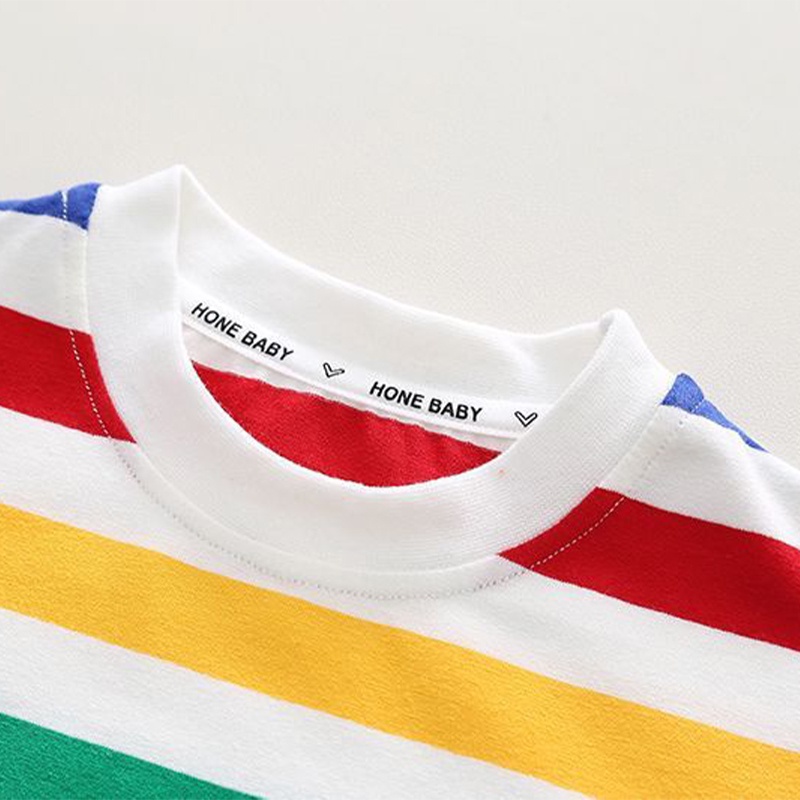 ฤดูร้อนเด็กทารกเสื้อผ้าชุดการ์ตูนหมีลายเสื้อยืด + โดยรวม 2 ชิ้นสูทสําหรับเด็กสบายๆเครื่องแต่งกายเด็ก ชุดวอร์ม - รูปที่ 3