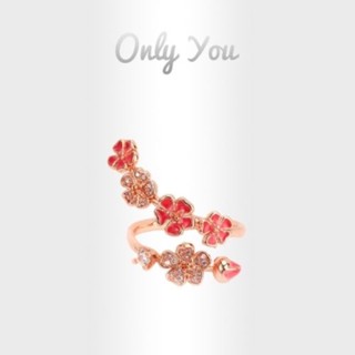 Only You แหวนเงิน S925 ประดับพลอยเทียม รูปดอกไม้ เครื่องประดับสตรี