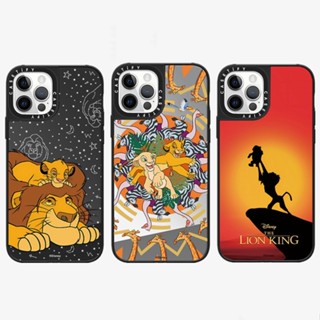 เคสโทรศัพท์มือถือ PC แบบแข็ง ลายการ์ตูนดิสนีย์ CASETiFY The Lion King สําหรับ iPhone 14 11 12 13 Pro Max