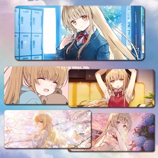 Shiina Mahiru mouse pad The Angel Next Door Spoils Me Rotten oversized female cute computer desk keyboard pad custom แผ่นรองเมาส์ คีย์บอร์ด ลายนางฟ้าน่ารัก ขนาดใหญ่ สําหรับผู้ใหญ่