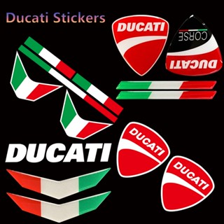 สติกเกอร์สะท้อนแสง 3D สําหรับติดตกแต่งหมวกกันน็อครถจักรยานยนต์ Ducati