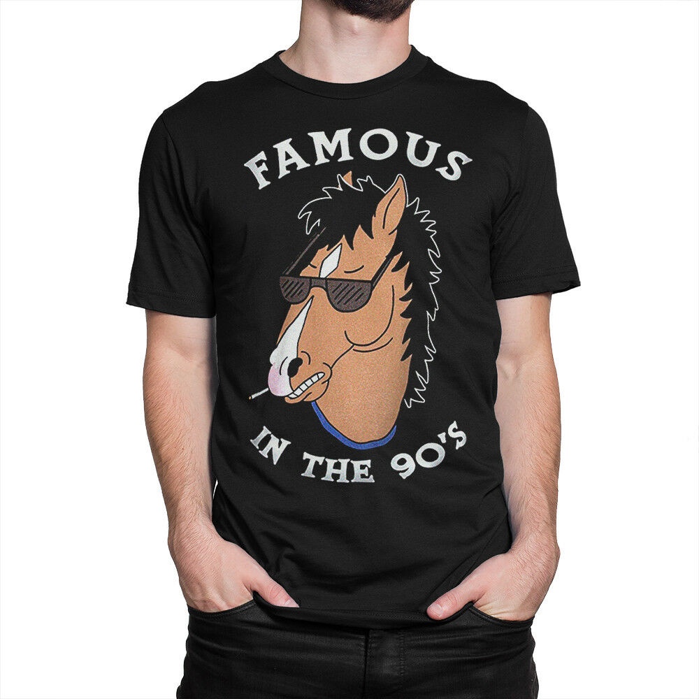 QCโมเดลกราฟิก Bojack Horseman Famous In The 90S สวมใส่สบาย สําหรับงานปาร์ตี้Size S-5XL