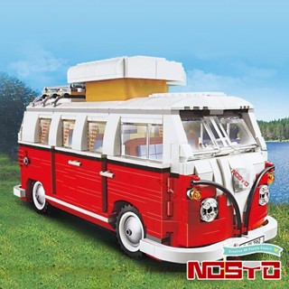 Moc 10220 โมเดลรถยนต์ The Volkswagen T1 Camper Van ของเล่น ของขวัญ สําหรับตั้งแคมป์ ปิกนิก