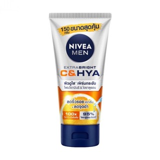 Nivea นีเวีย เมน เอ็กซ์ตร้า ไบรท์ ซีแอนด์ไฮยา เอจ ดีเฟนซ์ วิตามิน วอช 150 กรัม โฟมล้างหน้า