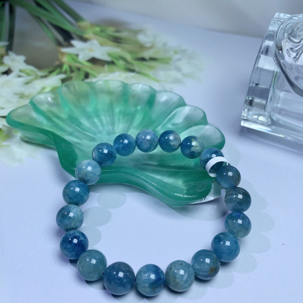 Aquamarine คริสตัลธรรมชาติ สีฟ้า สีเขียว สองสี พร้อมใบรับรอง สไตล์พระ แฟชั่น เข้ากับทุกการแต่งกาย