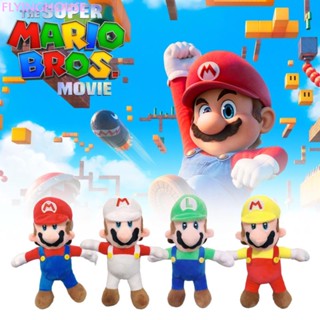 ตุ๊กตาฟิกเกอร์ Super Mario Bros Luigi แบบนิ่ม ขนาด 30 ซม. เหมาะกับของขวัญวันเกิด ของเล่นสําหรับเด็ก